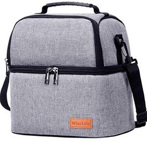 WiseLife Insulated Lunch Bag for Men Women Adult L